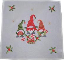 Servetėlė OS-301-A, 40 cm x 40 cm, balta sp./raudona sp./žalia sp.