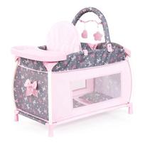 Lėlių lovytė Bayer Cosy 62804AA, rožinė sp./pilka sp.