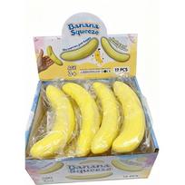 Sensorinis spaudomas žaislas, minkštas "bananas", 17 cm, geltona sp.