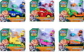 Transporto priemonė su figūrėle Paw Patrol Dino Rescue 6075800, (spalva/dizainas parenkami atsitiktine tvarka)