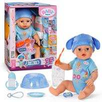 Lėlė su priedais Zapf Creation Baby born Click & Play Jonas 840078, 43 cm, mėlyna sp.