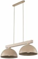 Šviestuvas lubų TK Lighting Oslo Sabia, E27, 2 x 40 W, smėlio sp. / smėlio sp., 33.5 x 33.5 cm