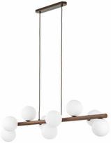 Šviestuvas lubų TK Lighting Estera, G9, 9 x 8 W, balta sp. / medienos sp.