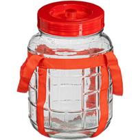 Stiklainis 8 L su diržais fermentacijai ir laikymui
