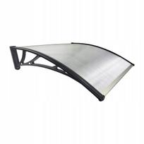 Stogelis virš durų Metal-gum, 120x80 cm, skaidri/juodas