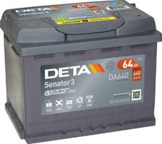 Akumuliatorius Deta Senator 3 DA640 64Ah 640A