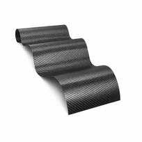 3D anglies pluošto plėvelė matiniu juodu, 1 vnt.