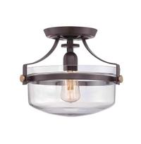 Elstead Lighting lubinis šviestuvas Penn Station QZ-Penn-Station-F-WT, bronzinės spalvos