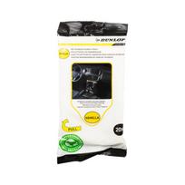 Dunlop - Automobilio salono valymo drėgnos servetėlės 20 vnt. (vanilė)