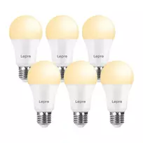 LEPRO 100080-WW-EU-6 E27 A60 13W/100W 1521 lm 2700 K LED Bulb, 6-Pack