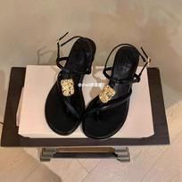French Vintage Metal Buckle Cross Strap Coarse Heel Vacation Sandals Women's Summer 34