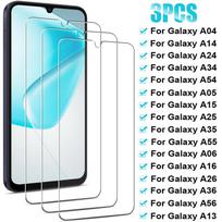 3 vnt. grūdinto stiklo Samsung Galaxy A56 A36 A55 A35 A25 A15 A05S ekrano apsauga Samsung A54 A34 A24 A14 A13 A26 A16 A06 For Samsung A12