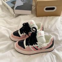 Women's Casual Shoes  Spring Autumn Fashion Cross Tied Flat Sneakers Comfortable Height Increase Non Slip Vulcanized Shoes 35 black