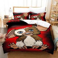 3D Print Fashion Gremlins Bedding Set 3D Printed Suitable for Bedroom Duvet Cover Set With Pillowcases Kids Home Textile 70x133cm 3pcs black