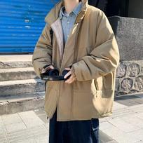 Men's Trendy Cross Retro Stand Collar Cotton Jacket - Versatile, Windproof, Padded Warmth L