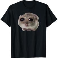 Sad Hamster Meme T-Shirt(1) S juoda