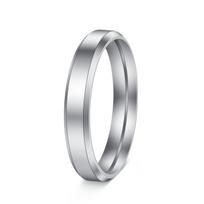 Cross New Women's 4MM Wide Plain Titanium Steel Ring in Cold Style Niche Jewelry Size 10