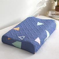 1Pcs Pillowcase designed for Latex Pillow 30x50cm/40x60cm Adult Children Latex Pillow Case Covers Scandinavian Style Printed Sleeping Pillow Covers 40X60CM šviesiai pilka spalva