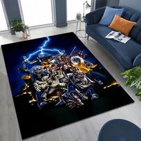 3D Geležinių Merginų Muzikos Grupės Meninis Kilimas-Takelis Miegamajam Svetainei Sofai Namų Durų Takelis Dekoras, Didelis Vaikams Neslystantis Grindų Takelis 40x60cm( 15x23in )