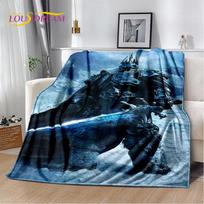World of Warcraft, WOW, Žaidimas Žaidėjas Minkštas Pliušinis Antklodė, Flanelinis Antklodė Mesti Antklodę Svetainės Miegamojo Lovos Sofos Iškylos Dangtis 75x90cm gray