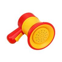 Mini Voice Recorder Keychain with Speaker Portable Loud Megaphone for Kids Bags Backpacks Charm Grab Machine Toy for Boys Girls raudona