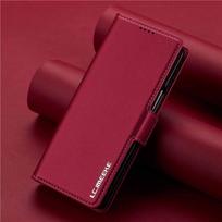 Magnetic Leather Flip Case for Samsung Z Fold7/6/5 - Full Coverage with Card Slot Protection Z Fold4 raudona