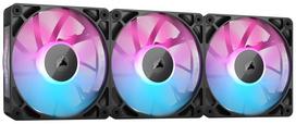 CORSAIR iCUE LINK RX120 RGB Starter Kit 120mm PWM PC Case Fan Triple Pack (iCUE LINK System Hub Included) Black CO-9051018-WW