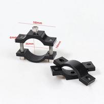 1Pcs Electric Bike Motorcycle Spotlight Holder Fixed Chips Aluminium Phone Headlight Bracket Handlebar Frame Pipe Single Hole 12mm-1