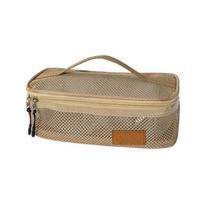 Outdoor Camping Cookware Kitchen Utensils Bag Barbecue Cookware Organizers Carry Pouches Picnics Cookware Storage Bag chaki