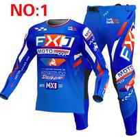 NEW 2025 FXJ yellow enduro motocross gear set mx jersey pants green motorbike clothing mtb carracing suit Off Road equipment S - 30 blue