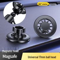 Magsafe magnetinis laikiklis su 17 mm rutuline galvute, skirtas iPhone 14 Pro ir 17 gray