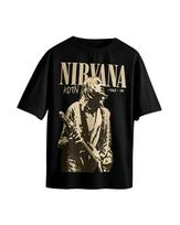 Nirvana Rock Band 2026 Men Women T-shirt Unisex Streetwear Short Sleeve Loose Casual Y2K Qual L black
