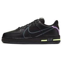 Nike Air Force 1 React Black Violet Star Barely Volt CD4366-001 44.5 black