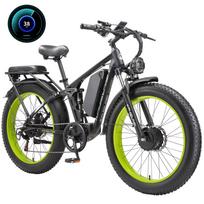 KETELES V3 PRO 26 dual-motor off-road e-bike,52V 26Ah removable battery,hydraulic disc brakes with motor cut-off,maximum range can reach 100 km.