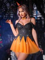 Helovino COS Raganos Šou Šventinis Kostiumas Geltonos Suknelės Apsiausto Drabužiai Seksualus Lingerie Kostiumas S gray