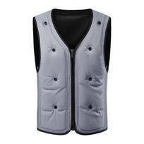 Men's Women's Evaporative Cooling Vest, Water-Activated Refillable Ice Vest for Summer, Lightweight Breathable Outdoor Work Construction Gear 3XL mėlyna