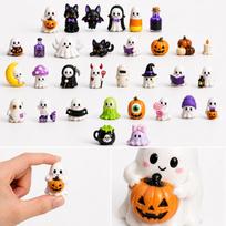 2026 Halloween Advent Calendar with 3D Resin Figurines - Countdown Calendar for Kids, Teens and Adults One Size black