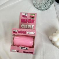 Miltų įdarytas sviestinis kubas Suspaudžiamas žaislas Gražus kubas Nee Doh Minkštas Fidget žaislas Streso mažinimo Nešiojamas De-streso Suspaudžiamas Dovanų žaislas pink