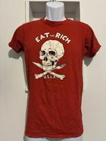 Patti Smith Eat the Rich t-shirt vintage single stitch Ramones Dead Kenndys punk Unisex T-Shirt L brown