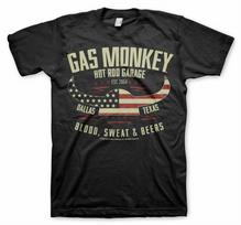 Official Gas Monkey Garage American Viking Black TShirt Unisex T-Shirt XL black