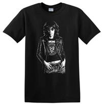 Joey Ramone Rock Legends T Shirt Punk Portrait Tribute Music Fan Tee M black