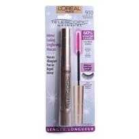 L'Oreal Telescopic Mascara 8ml, Blackest Black, 1 pcs white