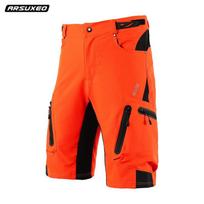 Mens Cycling Shorts 5-Inch Mountain Bike Downhill Trail Riding Short Pants Breathable Synthetic Fabric Outdoor Sports Asia M EU S
