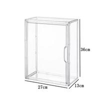 Clear Plastic 1/2/3/4 Tier Bread Display Case Dust Proof Large Capacity For Kitchen Counter Bakery Pastry Storage A59 white