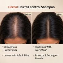 Vedix Dhavath Ayurvedic Anti-Hairfall Shampoo | For Men & Women l 100ml brown