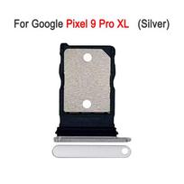 Single SIM Card Tray For Google Pixel 9 Pro XL / Pixel 9 Pro / Pixel 9 Replacement Part 9 Pro XL Silver