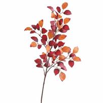Silk Leaves Artificial Ficus Branch Foliage Arrangement Ficus Cordata Branch  Hotel Decoration violetinė