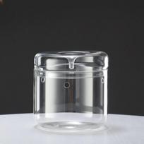 Perforated Cover Glass Terrarium Cylinder Moss Plant Pots Desktop Glass Vase  Indoor Planting 4.72 x 4.72 in skaidri