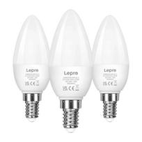 LEPRO 600059-WW-EU-3 LED lemputė, E14, C37, 4.2 W (40 W), 470 lm, 2700 K (šiltai balta), 250°, 3 vnt, pakuotėje