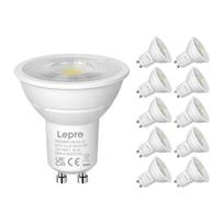 LEPRO 200084-DW-EU-10 GU10 reguliuojamo ryškumo LED lemputė, 4.5 W, 345 lm, 6500 K, 38°, 10 vnt.